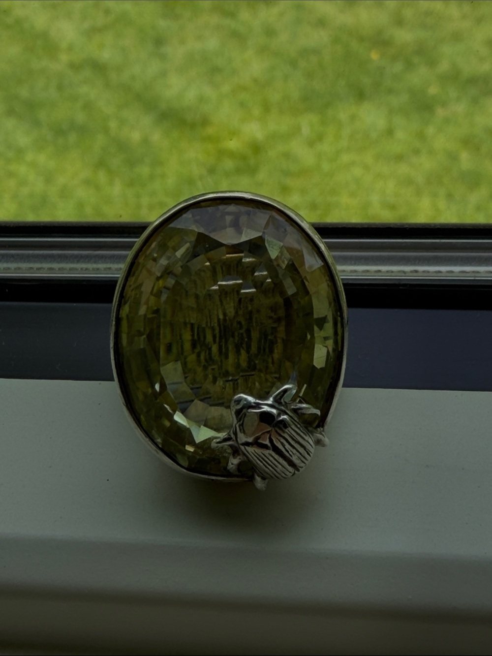 Stephen Dweck Sterling Silver citrine Statement Ring - Picture 4 of 8
